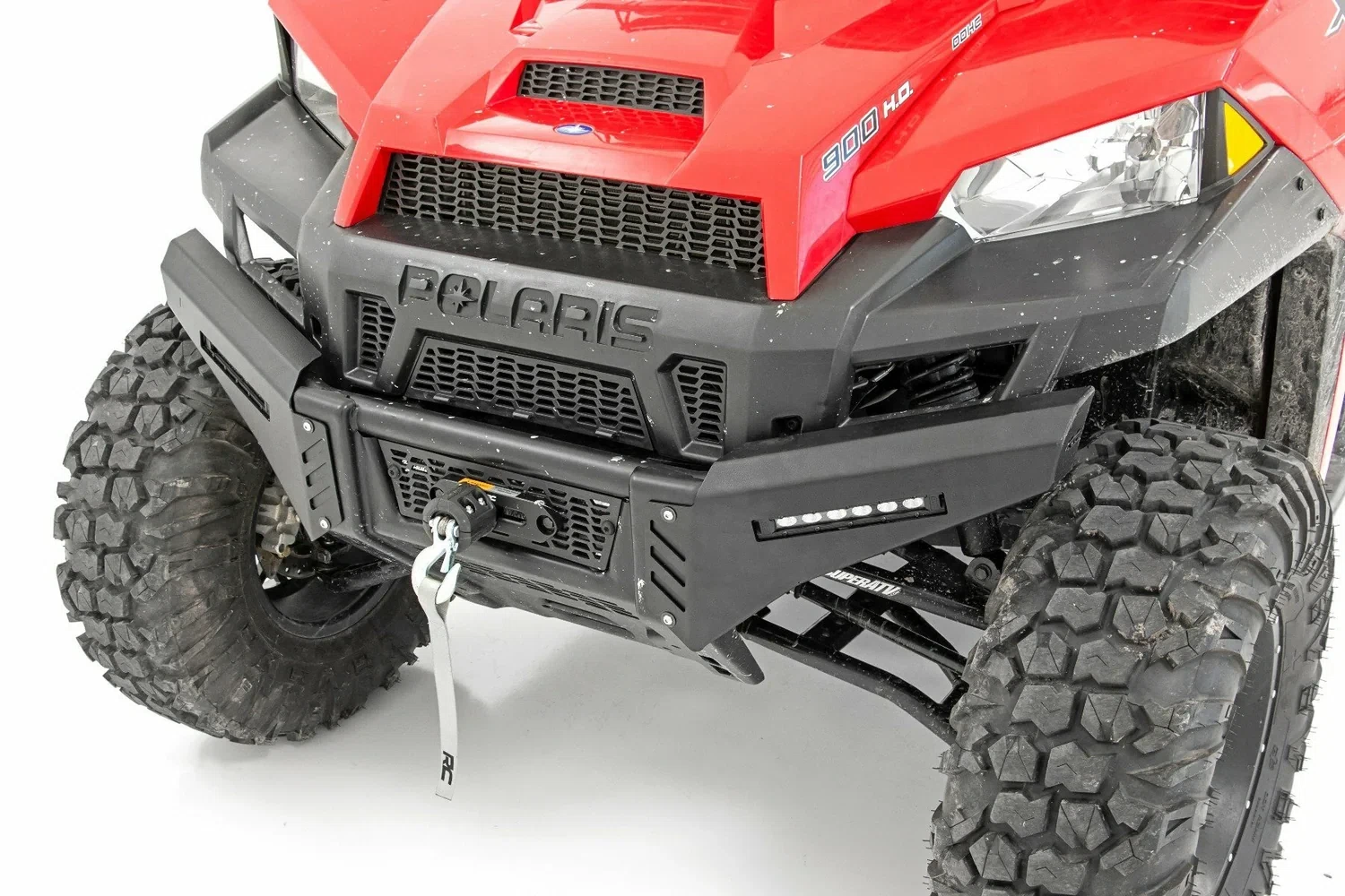 Fits Polaris Ranger 1000 Bumper Wings 6_ Black Slimline LED Pair 93044